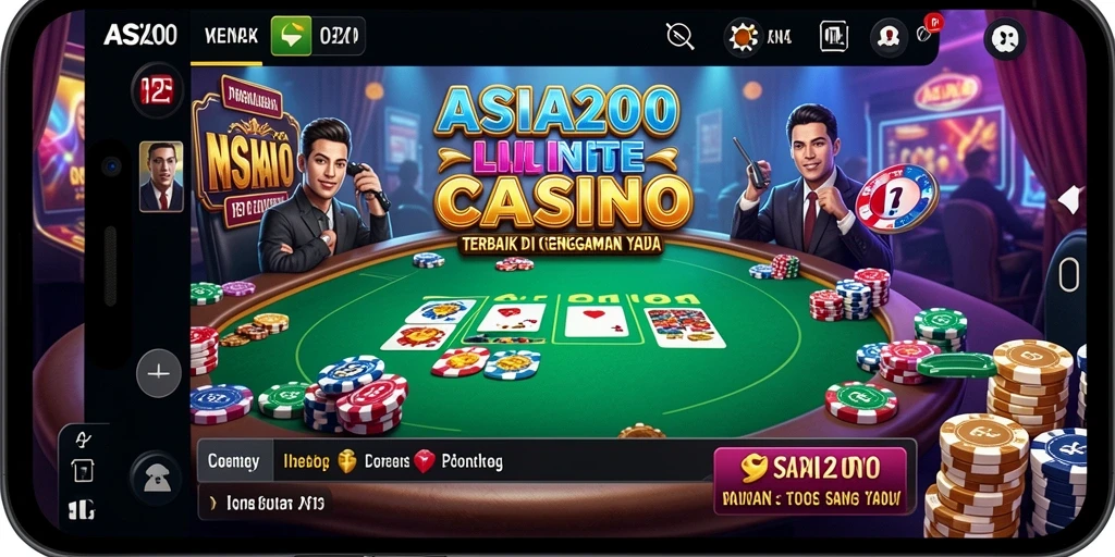 Tampilan gameplay Live Casino yang mendebarkan dan interaktif.