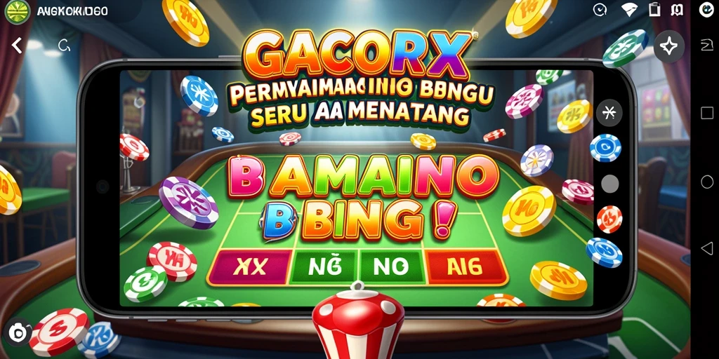 Screenshot GACORX menampilkan aksi seru permainan Bingo.