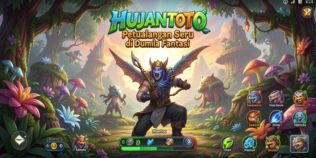 Tampilan menarik gameplay HUJANTOTO dengan petualangan seru.