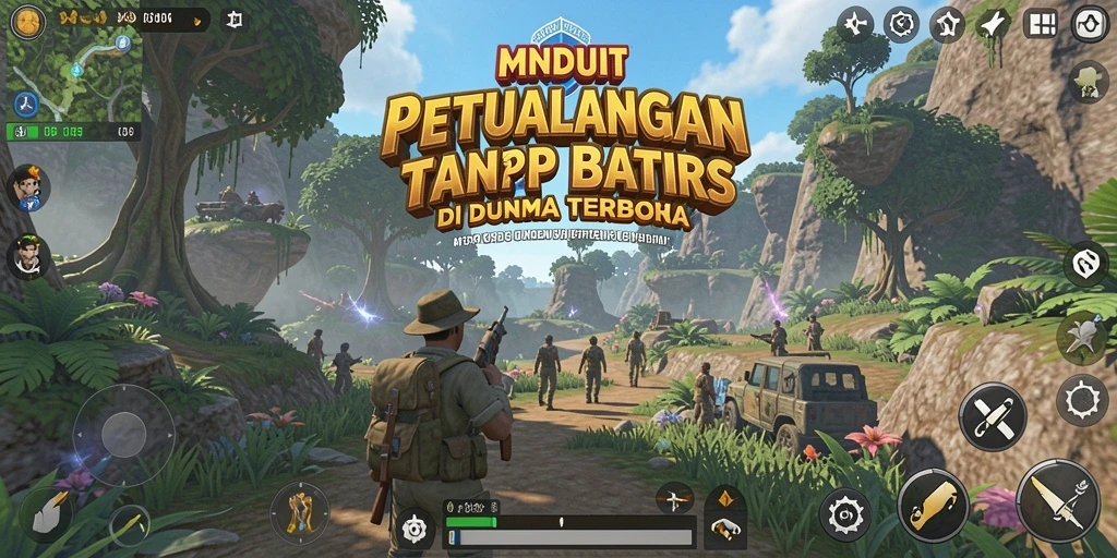 Tampilkan gameplay seru dari MNDUIT di dunia terbuka yang luas.