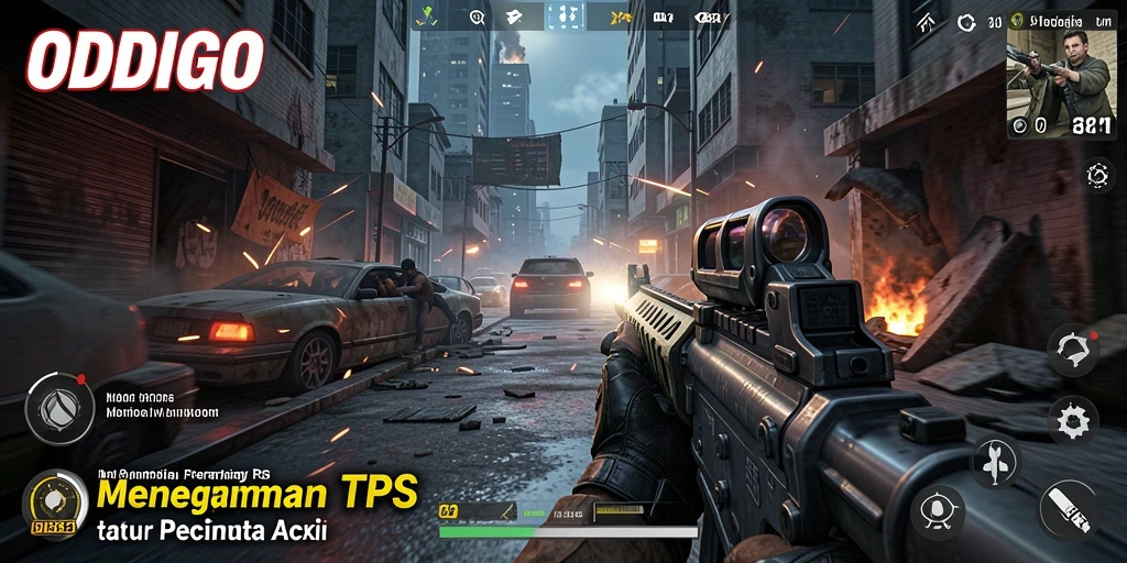 Tampilan menarik dari gameplay ODDIGO dengan aksi TPS yang mendebarkan.