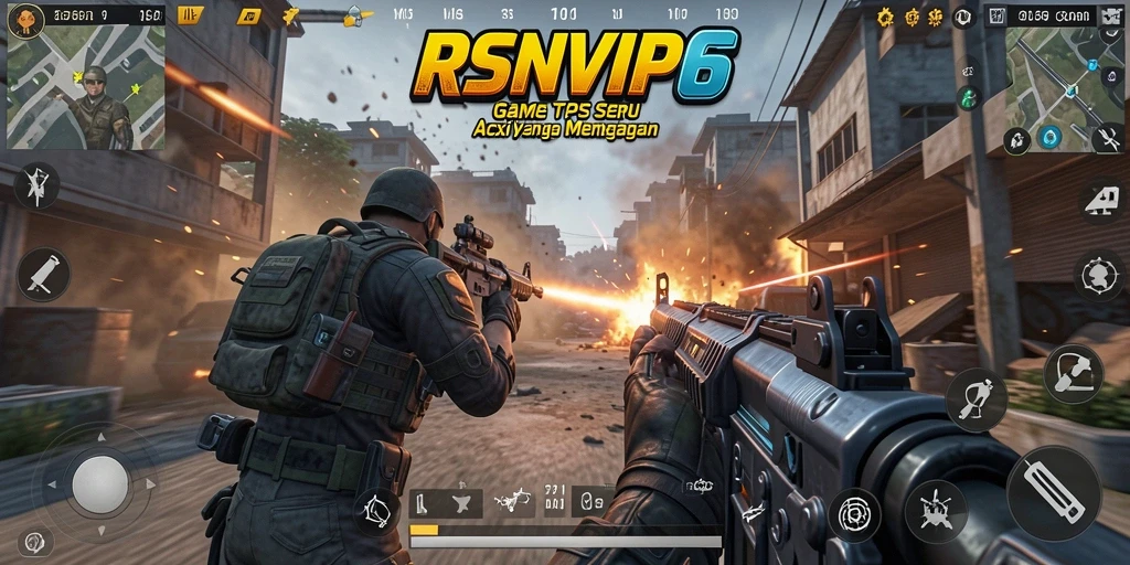 Tangkapan layar gameplay RSNVIP6 menampilkan aksi tempur yang seru.