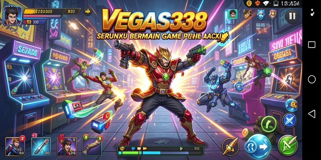Screenshot dari gameplay menarik VEGAS338 saat menghadapi tantangan Arcade.